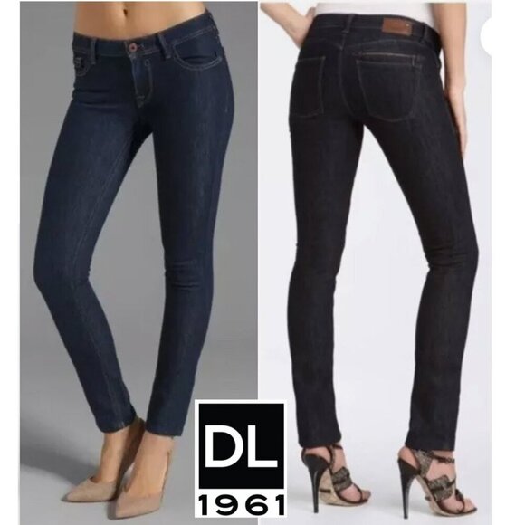 DL1961 Jessica Blue Skinny Jeans Sleek Fit Size 29 - Picture 1 of 15